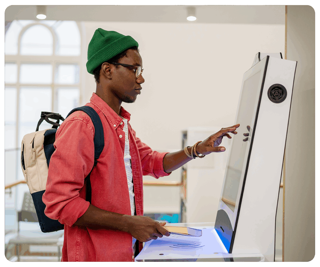 Self Serve Kiosk SB Kasse Micro Markt Anbieter Lösungen App Platformen Stelen