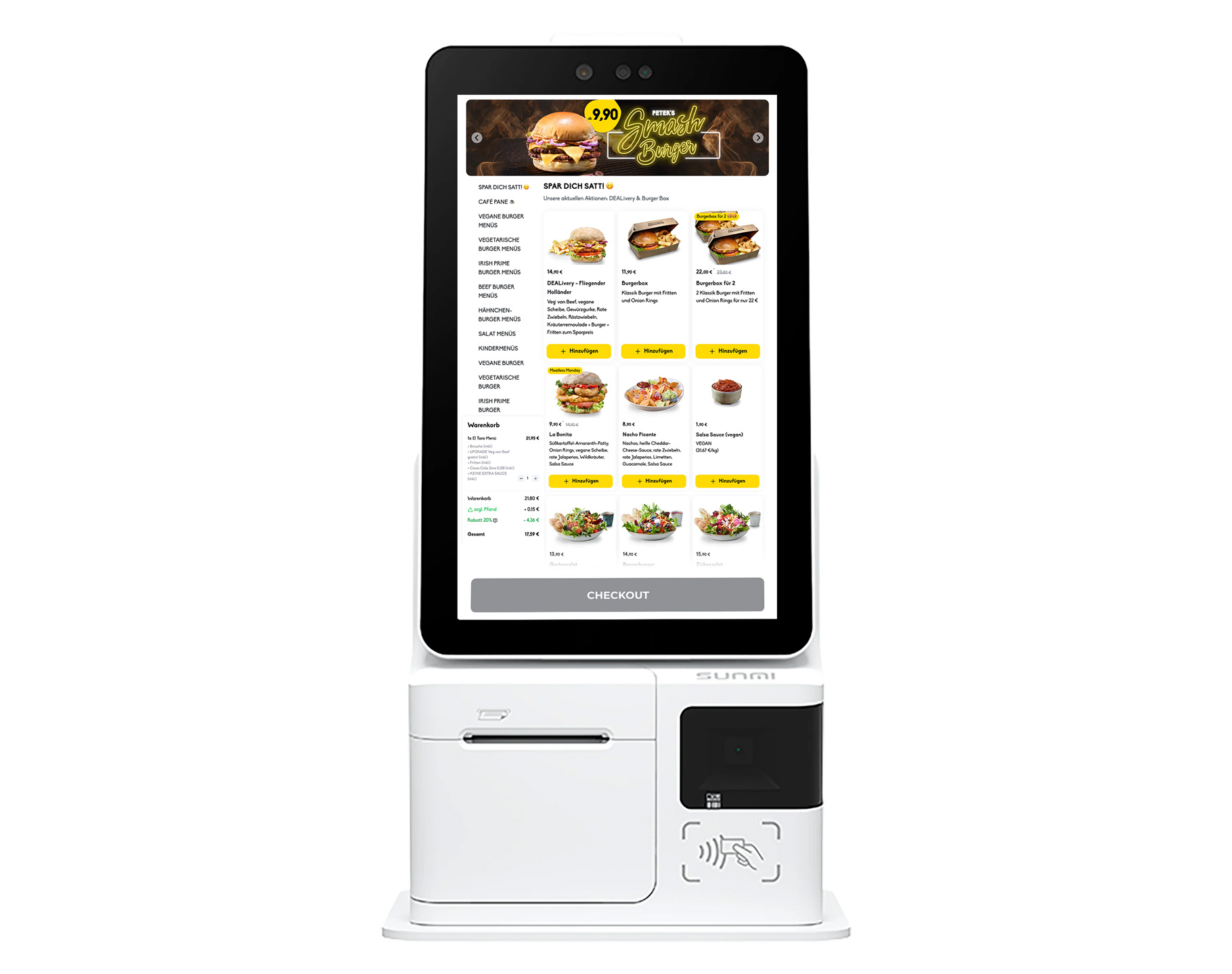 Self Serve Kiosk SB Terminal SB Kasse Anbieter Gerät Stele