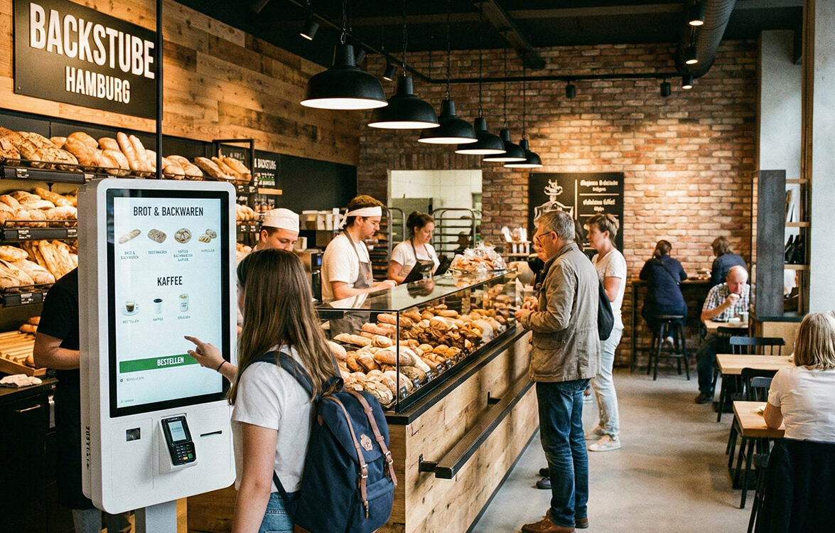 Self Service Bäckerei Bestell terminal ipad digitales Menü