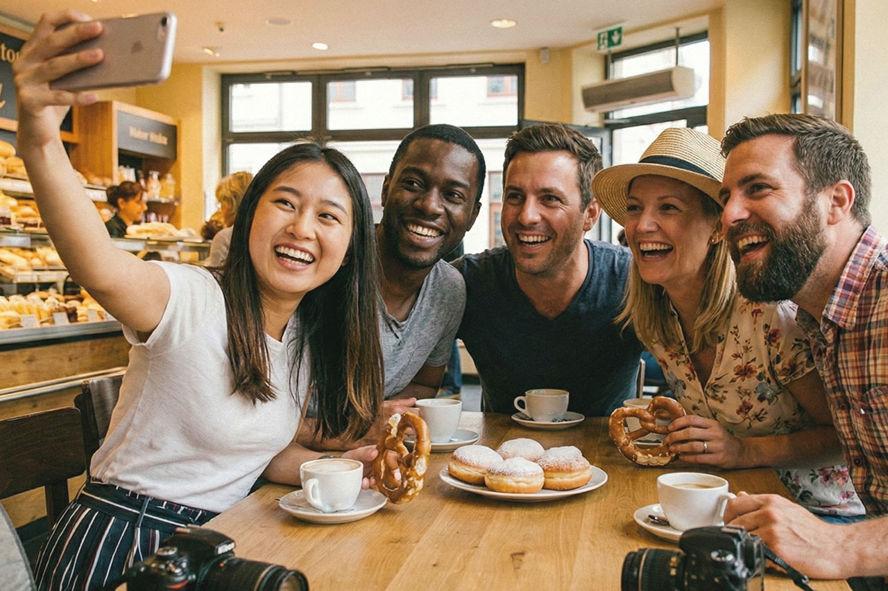 Self Serve Terminal Bäckerei Franchise Mobile Zahlungen Digitale Zahlungen